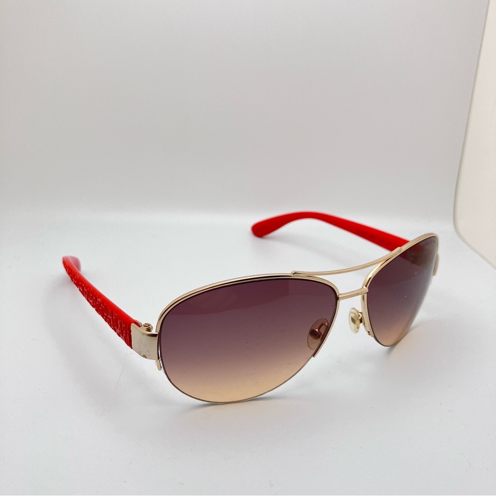 Marc By Marc Jacobs Gold Frame Red Arm Sunglasses
